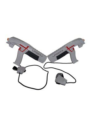 Set of 2 Player Laser X Laser Tag Gaming Set with Blasters and Arm Receivers